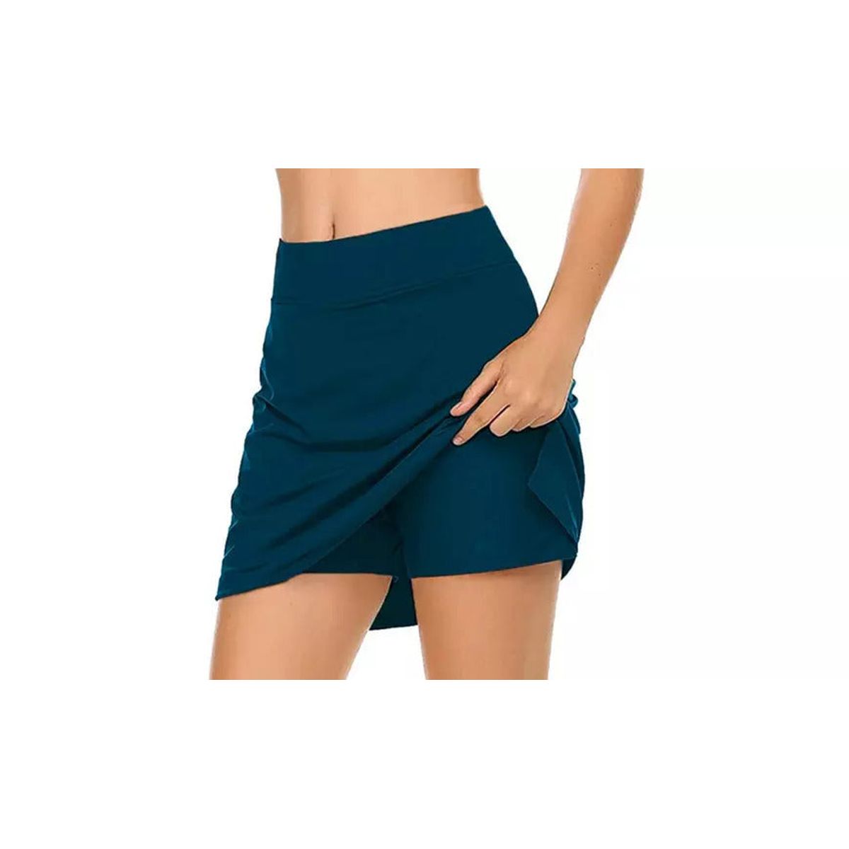 Active Stretch Running Tennis Skirt for Women - Large - Navy