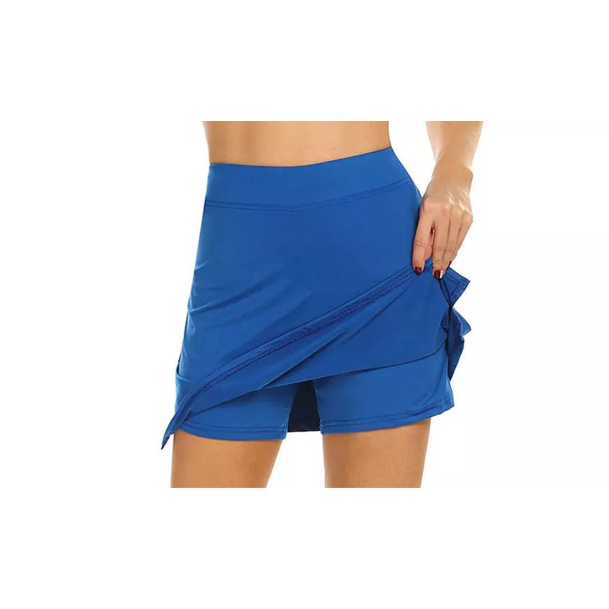 Active Stretch Running Tennis Skirt for Women - Large - Blue