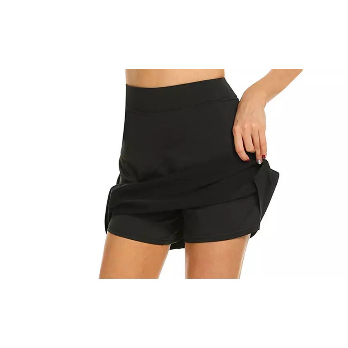 Active Stretch Running Tennis Skirt for Women - X-Large - Black