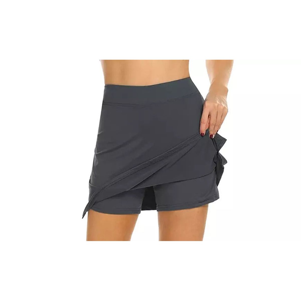 Active Stretch Running Tennis Skirt for Women - X-Large - Grey