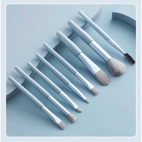 8PCS Makeup Brushes Pro Pink Brush Set Powder EyeShadow Blending Eyeliner Eyelash Eyebrow Make Up Beauty BrushesC250111