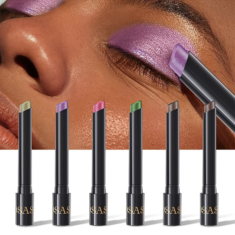 TEMU Eyeshadow Sticks Long-lasting Eyeshadow Sticks In With Metallic Base And Pink . Essential For Stunning Eye Makeup. Gift For Women. Valentine's