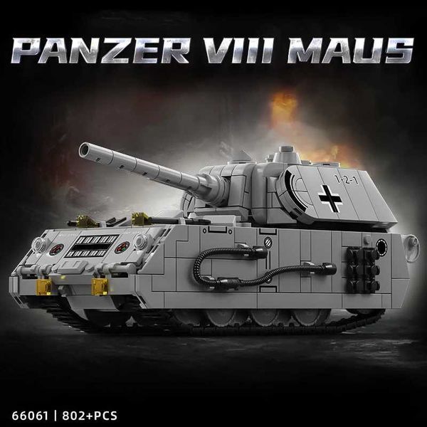 Tank Small Particle Building Blocks Childrens Puzzle Assembly Toy Gift Heavy Armored Vehicle Model Z250122