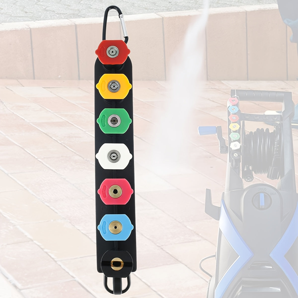 TEMU Pressure Washer Nozzle Tips Set, 1-4 Inch Quick Connect, High Pressure Up To 4500 Psi, Heavy Duty Stainless Steel And Brass Power Washer Tips