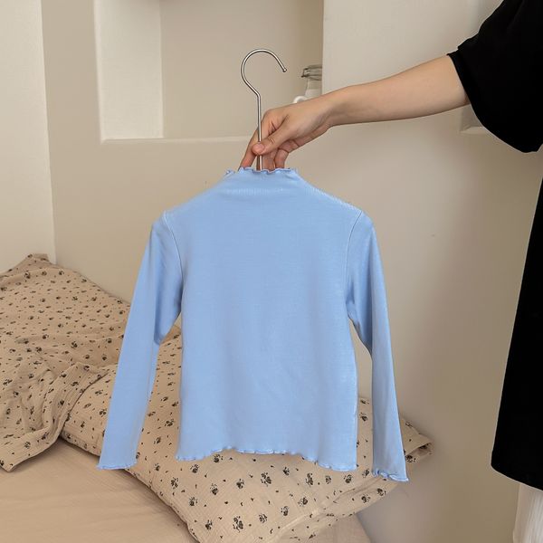 w74 Kids&#039; Essential Long Sleeve T-Shirts - Durable Solid Colors for Children & Infants