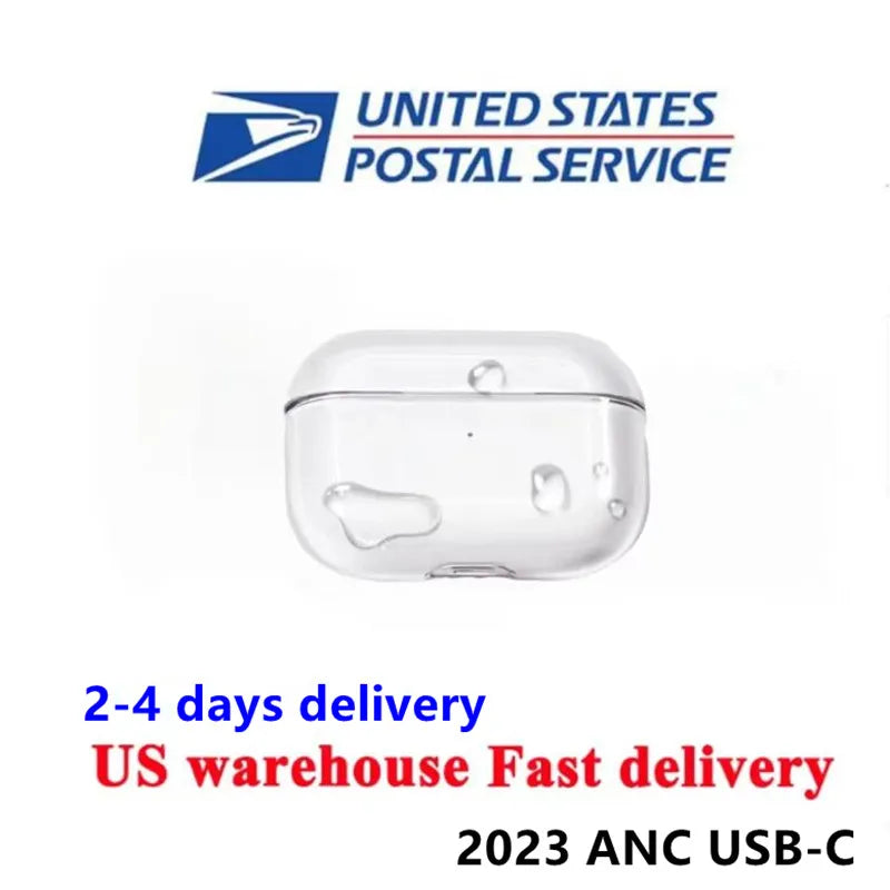 USA Stock For Airpods Pro2 Earphone Accessories airpods pro Bluetooth Headset TPU transparent protective cover earbuds shell airpods 3 earphones cas