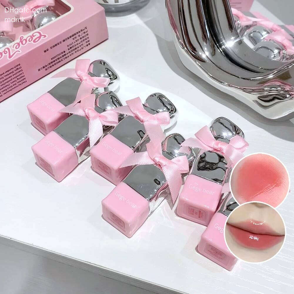 Gegebear Water Gloss Lip Glaze Mirror-like Makeup Not Easy to Stain Cup Valentine&#039;s Day Lipstick Set X250710