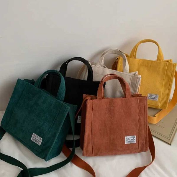 Cotton Zipper Shoder Bag Small Cotton Canvas Handbag Casual Handbag Fem Eco Crossbody Bag Retro Messenger Bag Y241026