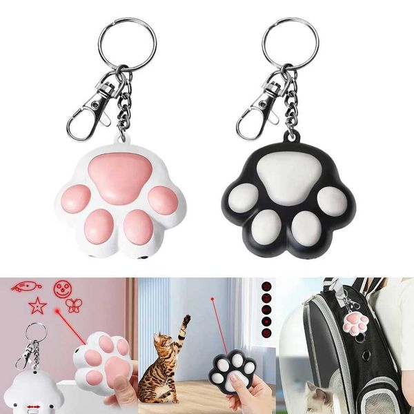 LED Cute Laser Transform Pattern Pet Cat Toy USB Charging Toy Interactive Bright Animation Pointer Light Pen Training Toy CL240826