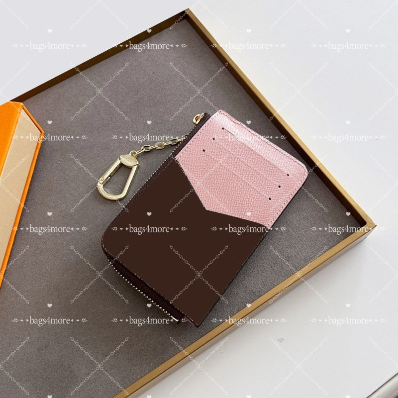 Fashion Card Holders For Women Genuine Leather Trims card Purse Sold with box packaging