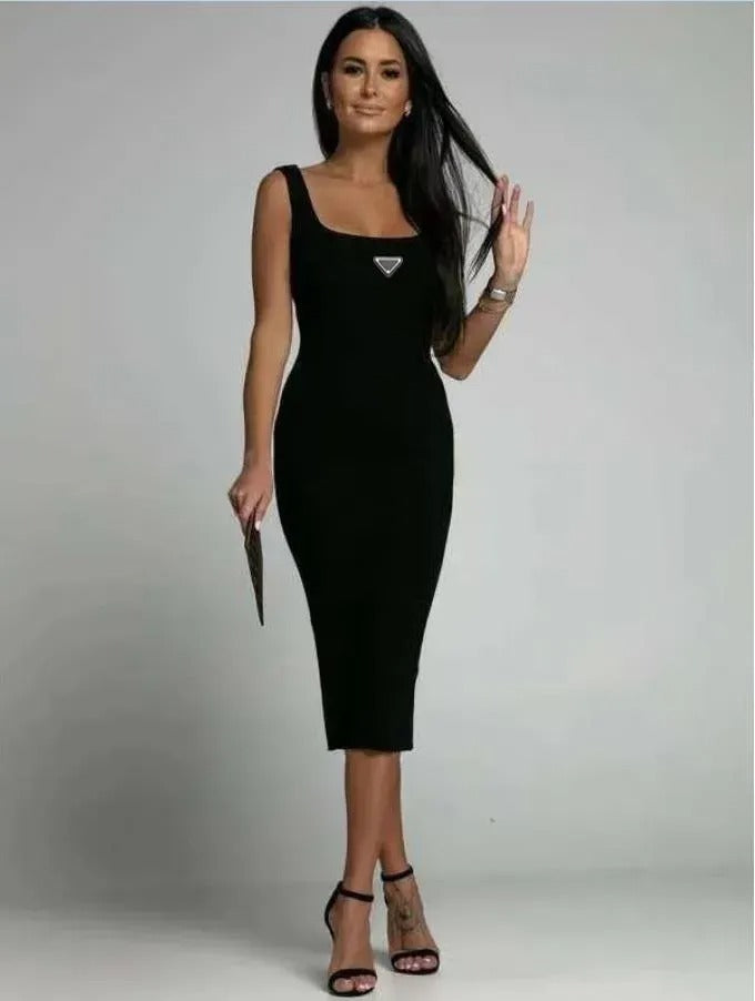 Summer Dress Outwears Womens Casual Dresses Sleeveless Printed Designer Vest Tops Short Tanks Classic Flat Skirts Woman Dress F55 D48