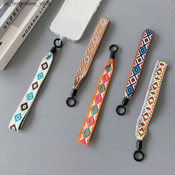 Cell Phone Straps Charms New Colorful Universal Lanyard Mobile Phone Universal Lanyard Wrist Strap Short Rope Hand Strap Hand Rope Decorativ