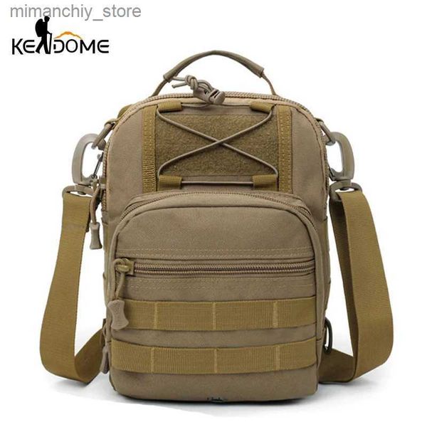 Outdoor Bags Mens Tactical Molle Crossbody Bag Waist Pack Waterproof Shoulder Bags Men Outdoor Sports Handbag Camping Chest Bag XA463WD Q240