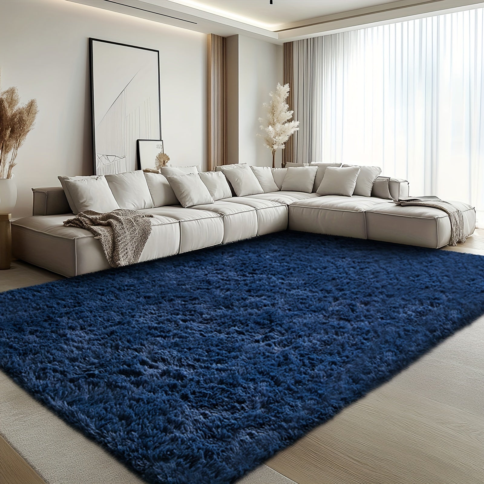 TEMU Super Room Area Rug, Fluffy Rug For Bedroom, Thick Shaggy Rug Floor Mat, Plush Carpet For Living Room And Bedroom, Holiday Christmas Living Room