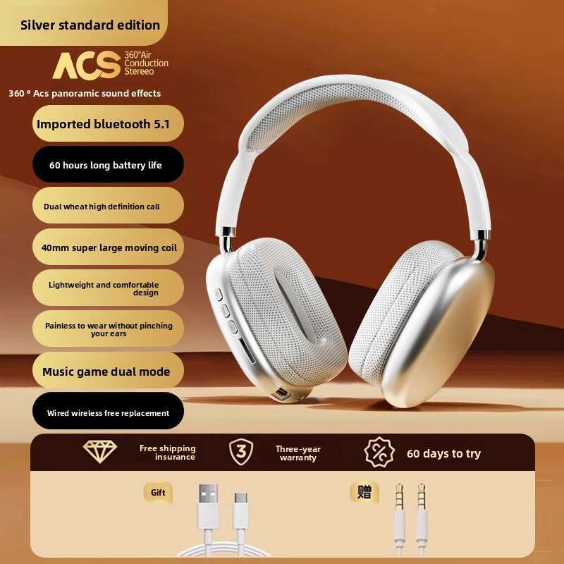New Over-Ear Bluetooth Headphones Compatible with Apple-Apple 15 Pro Max Wireless Noise Cancelling iPhone 1