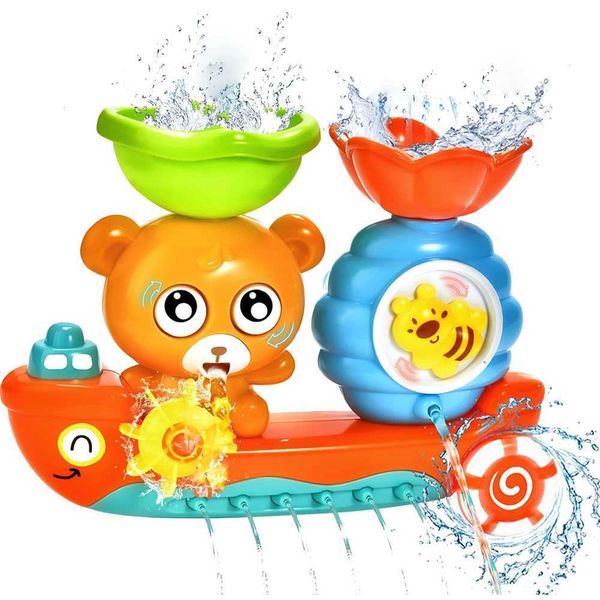 Baby Bath Toy Wall Sunction Cup Track Water Games Children Bathroom Monkey Caterpilla Bath Shower Toy for Boys Girls Kids Gifts Y250120