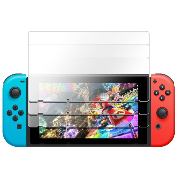 Tempered Glass Screen Protector Compatible-Nintendo Switc- Switch Lite- Switch OLED Hard Protector Film for Switch Game Console
