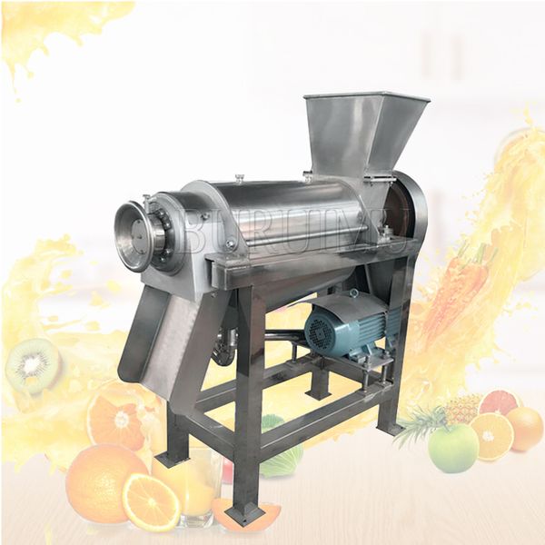 LEWIAO LZ-0.5 Commercial Apple Spiral Crusher Juicer Extractor Fruits Production Line Processing Machine with Wheels Cold Press for Orange