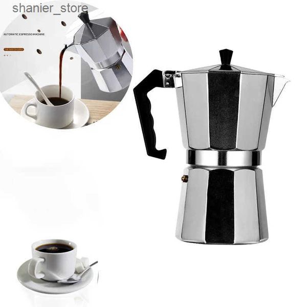Coffee Pots Moka Pot Italian Coffee Machine Espresso Aluminum Intermittent Spring Coffee Machine Kettle Latte Stove Coffee Maker Accessories