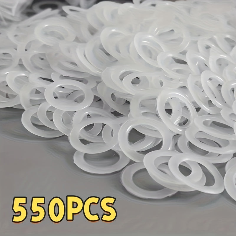 TEMU 70pcs-170pcs-350pcs-550pcs Plastic Round Crochet -ring Suitable For Diy Crafts Supplies Crochet Knitting Bag Bag Accessories Crafts Supplies