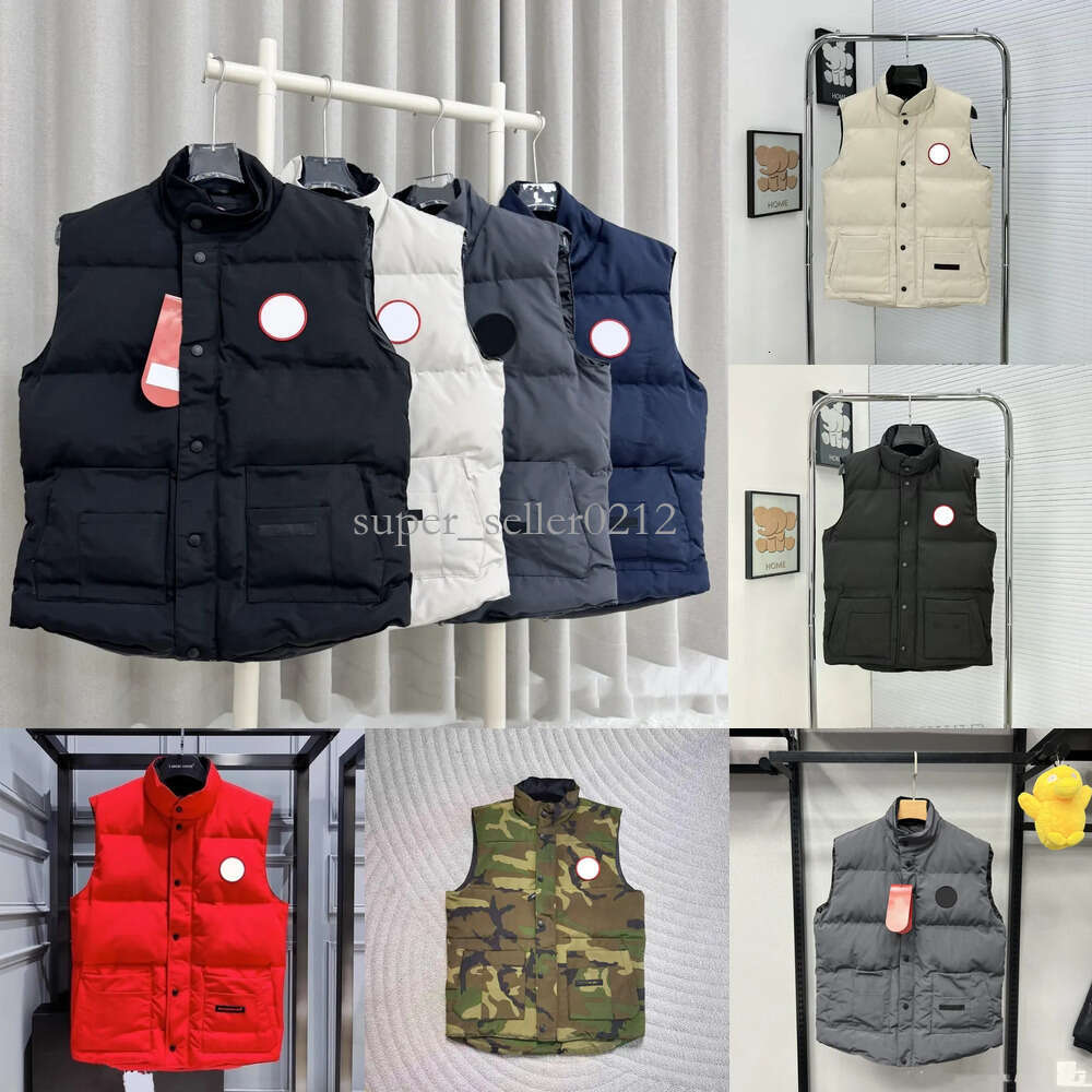 5A Winter gilet mens vest designer down jacket luxury woman feather filled material coat embroidered badge warm outerwear full label jackets pop cou