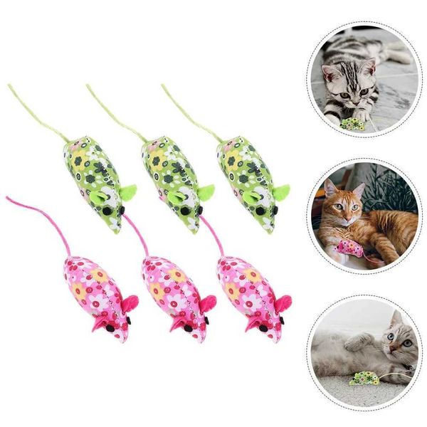 6 Pcs Kitten Toys Cat Stuffed Christmas Pet Catnip M Plaything for Cats Catlove store Cat toy feather For catT250113