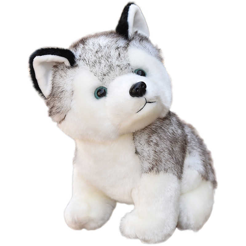 10-20cm Cute Simulation Stuffed Plush Husky Dolls Animals Kawaii Puppy Dog Kids Baby Toys