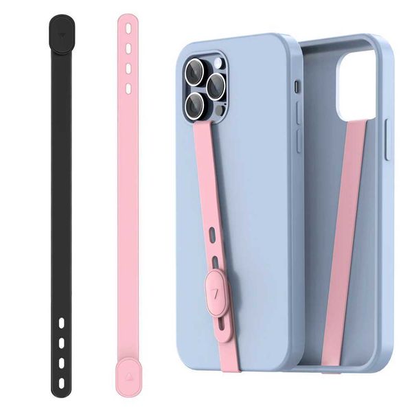 Cell Phone Straps Charms Silicone Wristband For Mobile Phone Case Strap Ropes Elastic Finger Ring Bracket Holder Hand Band for J241107