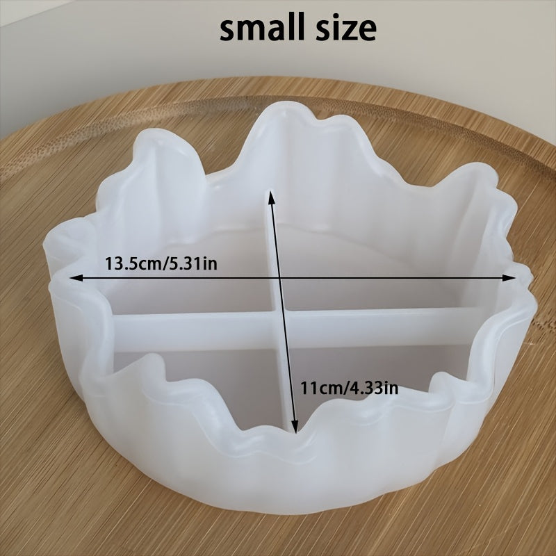 TEMU Irregular Silicone Mould For Diy Flower Pots, Candle Holders & Jewelry Trays - Reusable Non-electric Craft Mould For Home Decor, Crafts, Gift