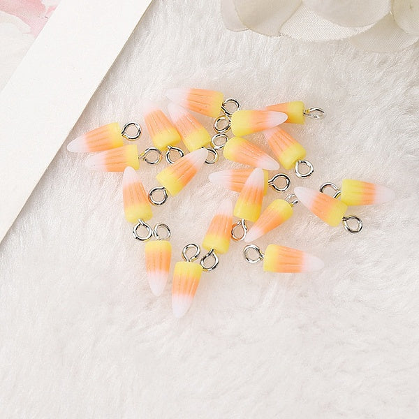 Halloween undurchsichtige Harz Candy Corn Charms