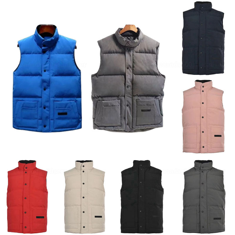 Designer coat winter puffer doudoune down vest outerwear vest puffer coat jacket homme down jacket men zip gilet women warm coat outdoor sleeveless