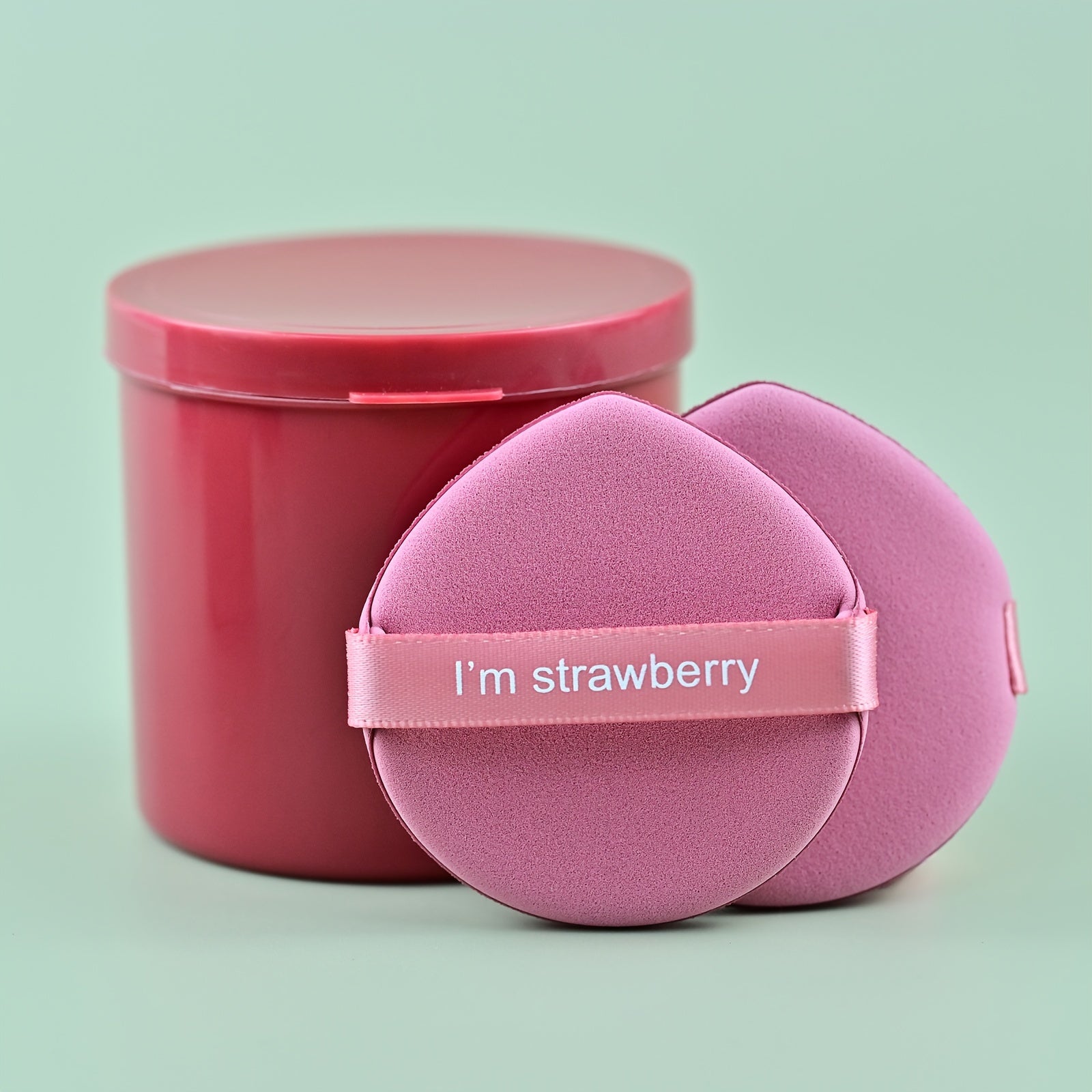 TEMU 7pcs Air Cushion Makeup Sponge Puff, Storage Case Included, Round-teardrop-shaped , Dry And Wet Use Blender Set, Ideal For Powder Foundation Bb