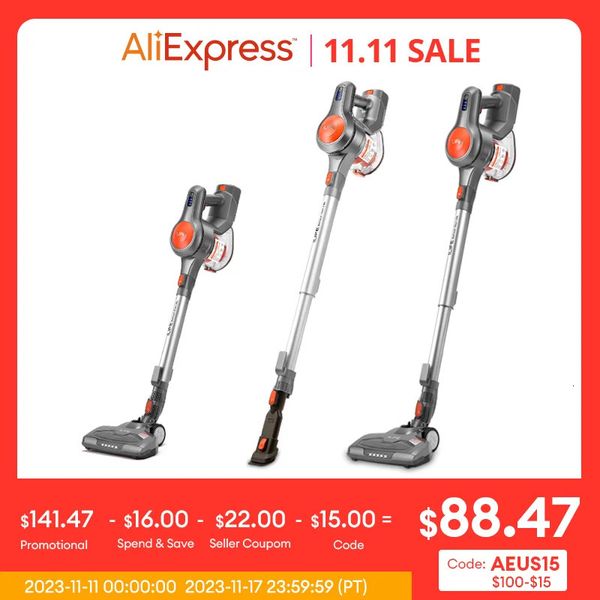 Vacuums ILIFEH70-H70Plus Cordless Handheld Vacuum Cleaner Robot 21kPa Suction 1.2L Dust Cup 40Mins Time LED Illuminate Removable Battery 231