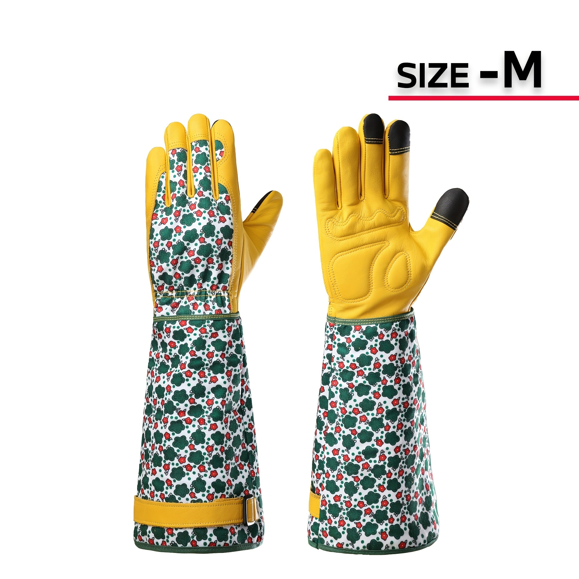 TEMU Joisiv Durable And Comfortable Women's Long Gardening Gloves, And Breathable Rose Gloves, Thorn Proof For Yard And Garden Work, A Pair, Thorn