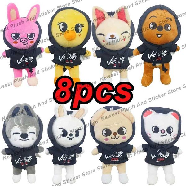 Animais de pelúcia de pelúcia Skzoo 25cm Kpop desenho animado de animais de animais de pelúcia de pelúcia Stay Plush Doll Toys Kawaii Jyp Ad