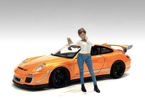"Car Meet 1" Figurine I for 118 Scale Models by American Diorama