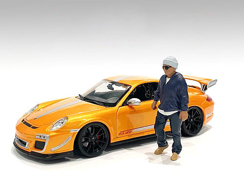 "Car Meet 1" Figurine IV for 118 Scale Models by American Diorama