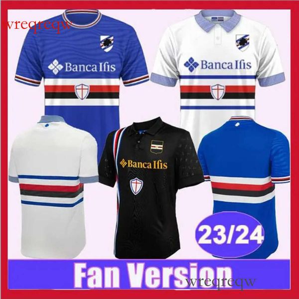 23 24 Sampdoria Mens Soccer Jerseys COLLEY BERESZYNSKI QUAGLIARELLA GABBIADINI Home Away 3rd Short Sleeve Football Shirts Uniforms