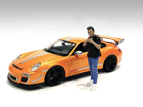 "Car Meet 1" Figurine VI for 124 Scale Models by American Diorama