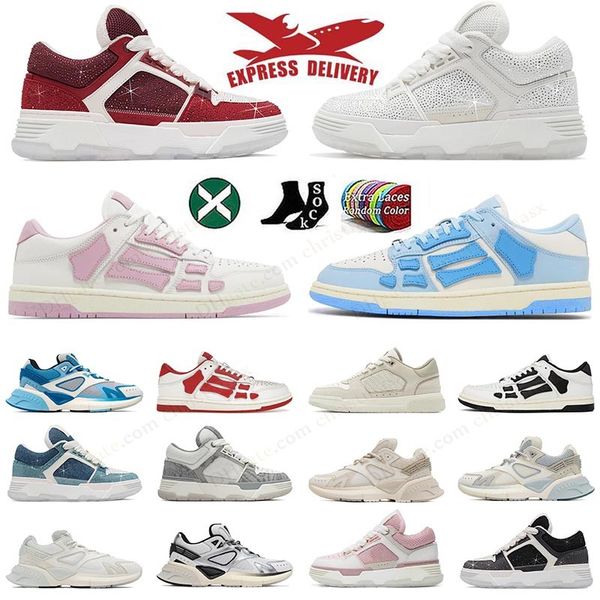 Original Trainers Designer MA-1 Casual Shoes TOP Skel Top Low Bone MA 1 Sneaker Pink Chaussure MA-2 MA1 Sneakers Men Skeleton Shoe New Red T