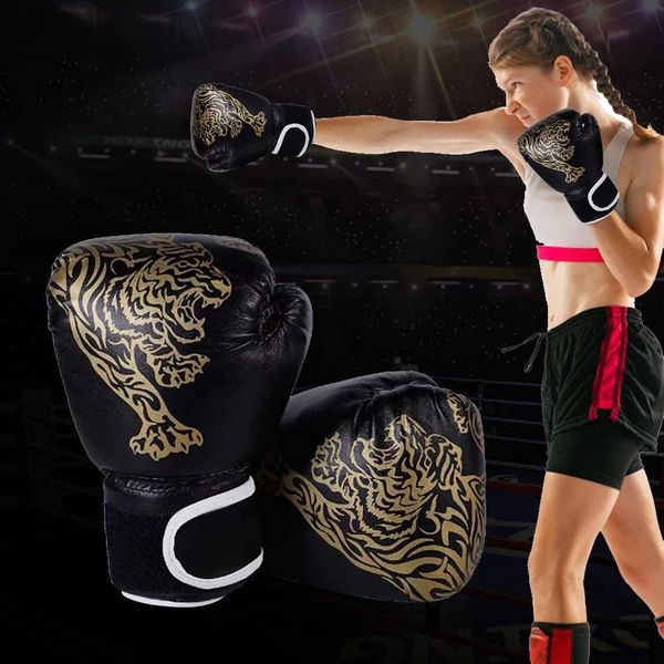 Protective Gear Boxing Gloves Breathable Kickboxing Gloves PU Leather Professional Boxing Gloves Punching Training Gloves for Training Sandb