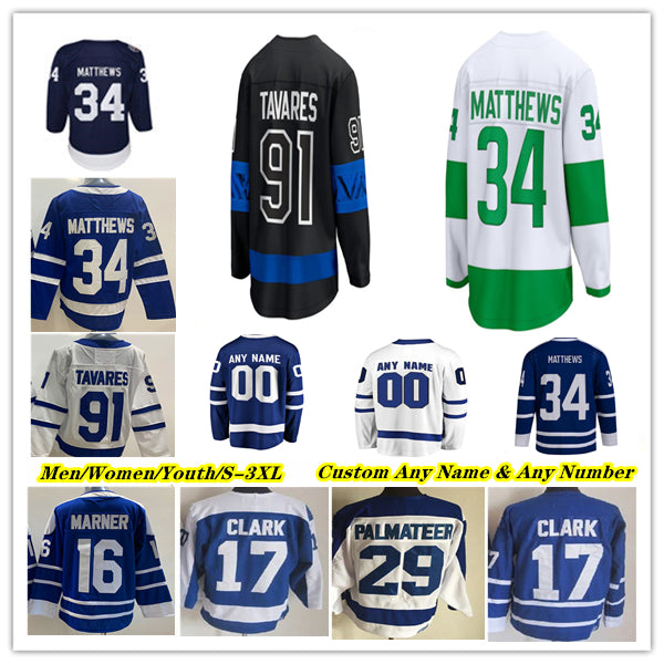 Auston Matthews Ice Hockey Jerseys Max Domi Mitch Marner Oliver Ekman-Larsson William Nylander Bobby McMann Jake McCabe John Tavares Matthew Knies M