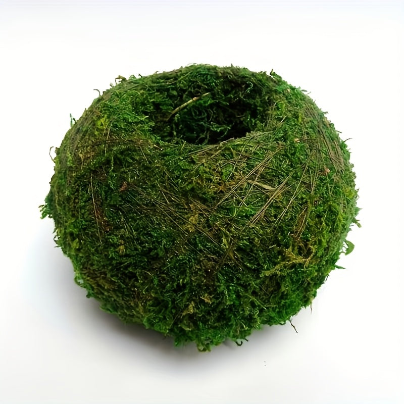 TEMU Exquisite Moss Ball Plant Container - Clay Sphere For Air Plants & Succulents, -outdoor Decorative Desktop And Garden Accent With Moss Covering
