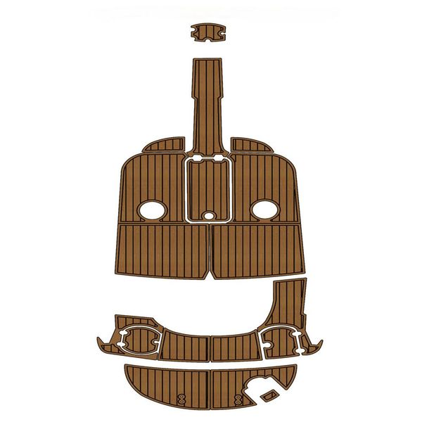 2008 Monterey 194 FS Swim Platform Cockpit Pads Boat EVA Foam Teak Deck Floor Mat SeaDek MarineMat Gatorstep Style Self Adhesive