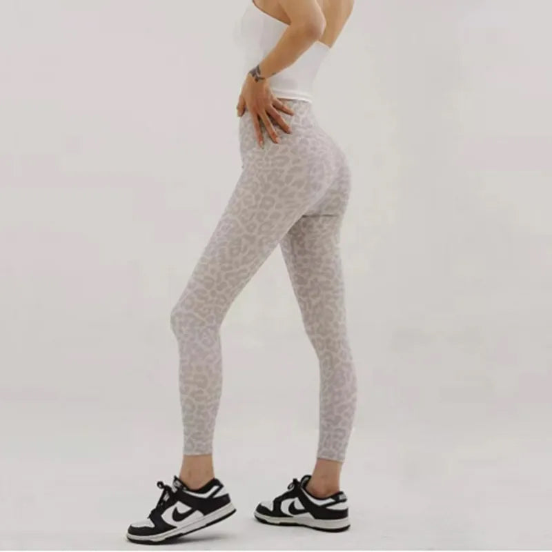 Yoga Pants Women&#039;s Spotted High Waist and Hip Lift Pants Women&#039;s Fitness Sports Tights