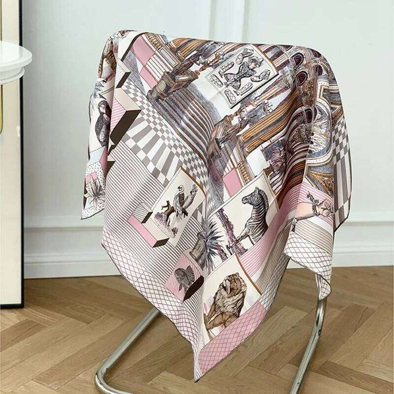 35&quot; Square 100% Scarf Wraps Shawl Women 90 Silk Scarves