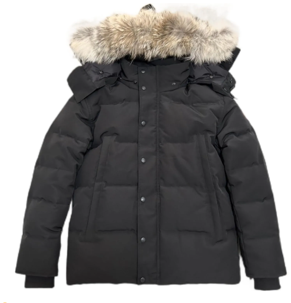 Winter Men Down Jackets Real Coyote Fur 24FF Designer Homme Puffer Wyndham Windbreaker Jassen Outerwear Hooded Fourrure Manteau Down Jacket