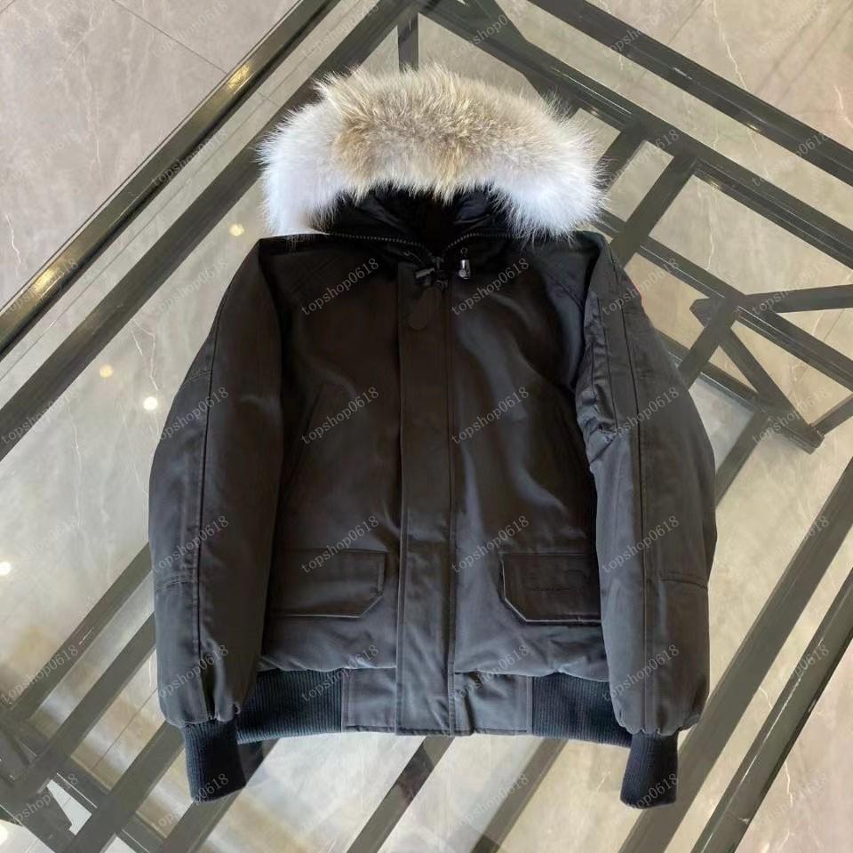2022 Winter Outdoor Men Sports Down Jacket White Duck Windproof Parker Long Collar Cap Warm Real Wolf Fur Stylish Bomber Jackets Adventure Coat