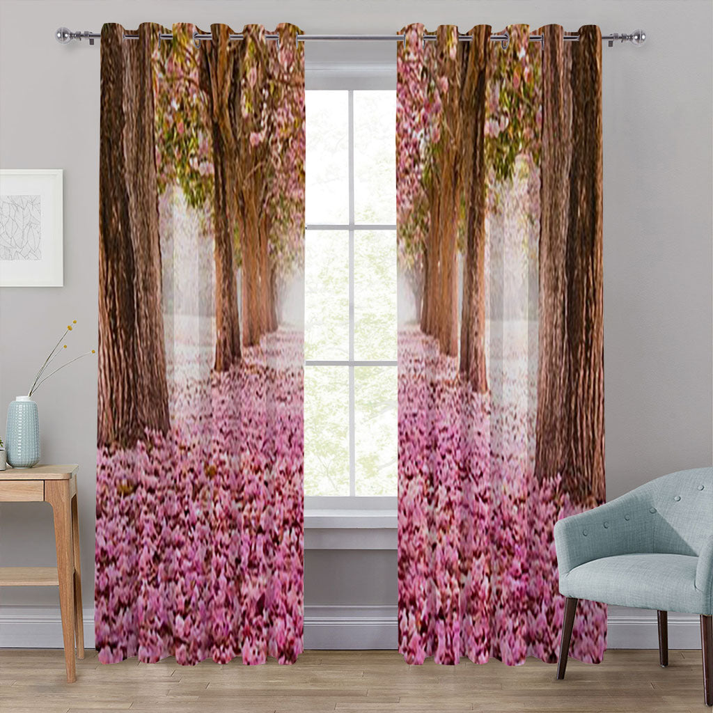 YL-37148 High-precision Customized 3D Curtain Printing Finished Landscape Wave Curtain Blackout Curtain
