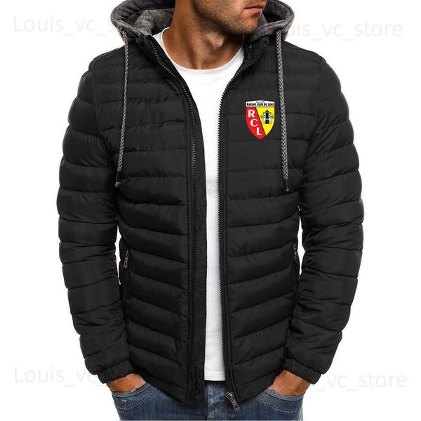 Men&#039;s Jackets Euro Club Rc Lens Printed New Jacket Men Long Sleeve Outerwear Clothing Warm Coats Padded Thick Parka Slim Fit Windbreake